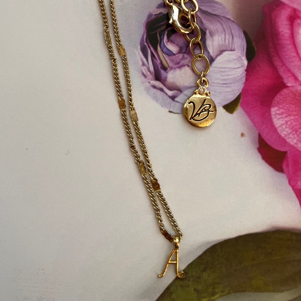 Vera Bradley “A” Initial Necklace